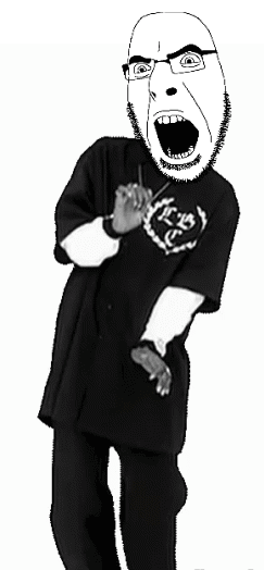 angry dance glasses open_mouth snoop_dogg soyjak stubble variant:cobson // 243x524 // 981.5KB