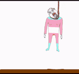 ack animated barneyfag blood bloodshot_eyes burning clothes crying fire flag full_body glasses hair hand hanging hell lava leg mountain mustache neovagina oe_cake open_mouth purple_hair rope senor_huevos soyjak stubble suicide tongue tranny variant:bernd yellow_teeth // 255x241 // 1.5MB