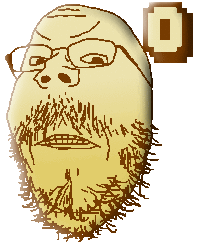 anniversary closed_mouth counter glasses gold number second_soyanniversary soyanniversary soyjak stubble teeth text variant:gapejak // 200x250 // 12.6KB