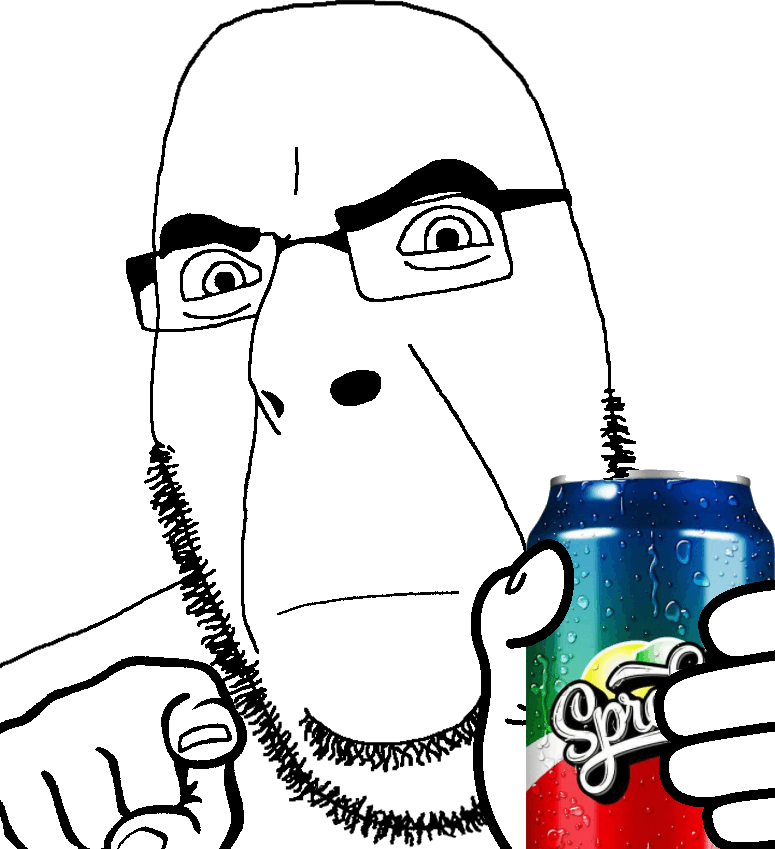 animated can closed_mouth frown glasses hand holding_object holding_sproke pointing pointing_at_viewer soyjak sproke stubble variant:cobson // 775x849 // 109.1KB