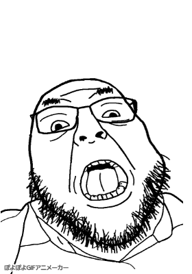 animated bald fat glasses mouth_open nuvariant ponpon poyopoyo stubble traced variant:fortson // 280x400 // 354.3KB