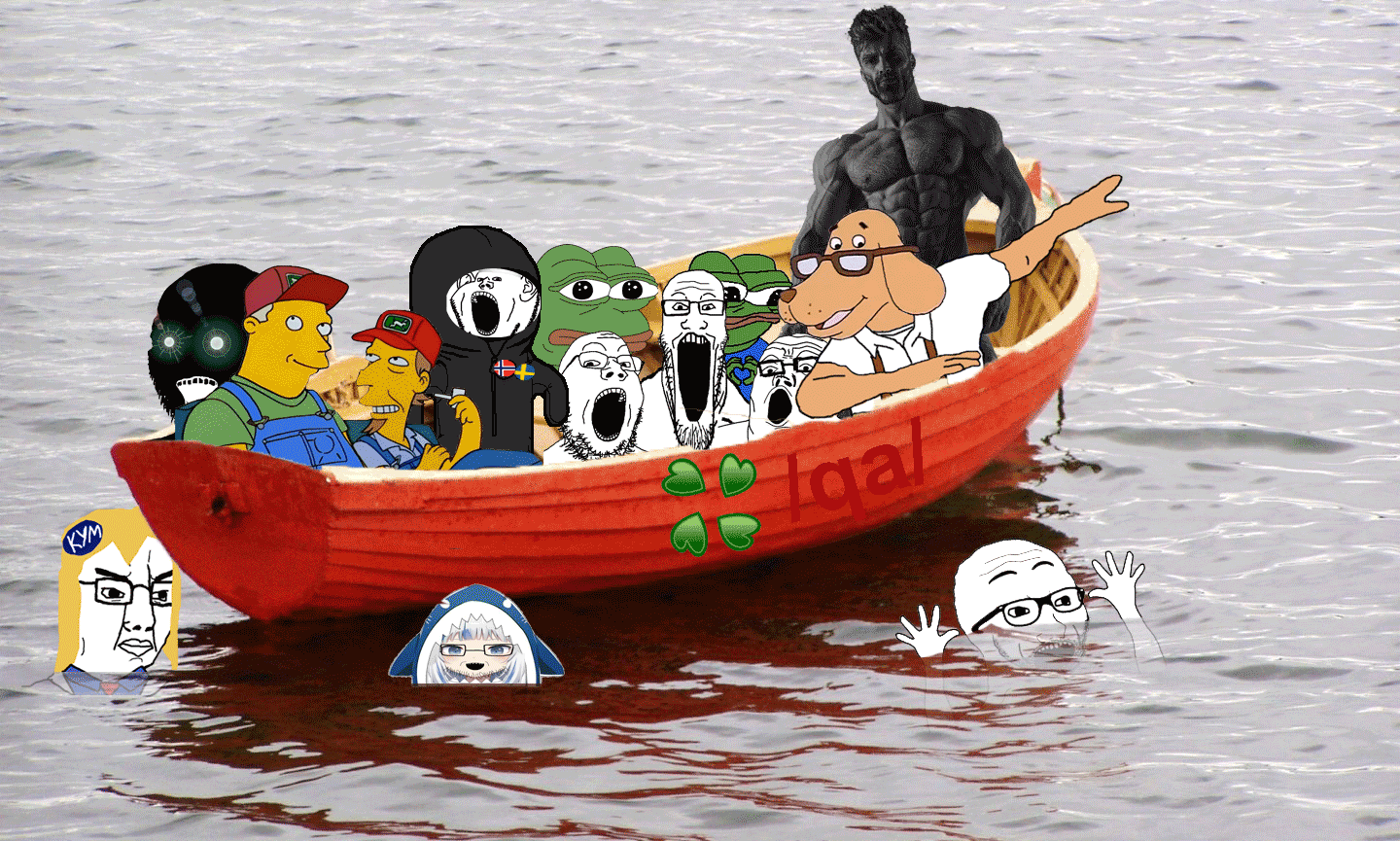 animated apu boat frog gawr_gura gigachad glasses hand hands_up irl_background janny knowyourmeme meta:tagme open_mouth pepe qa_(4chan) sneed soyjak stubble thougher variant:bernd variant:excited_soyjak variant:gapejak variant:impish_soyak_ears variant:markiplier_soyjak variant:soyak variant:tony_soprano_soyjak // 1440x865 // 995.6KB