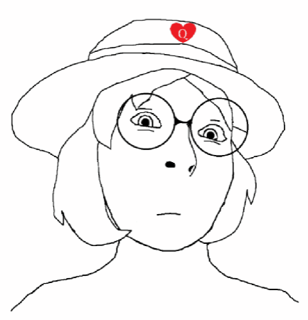 animated blink bwc clothes cute female glasses hat neutral oh_my_god_she_is_so_attractive soyjak subvariant:female_cobson variant:cobson // 433x450 // 199.2KB