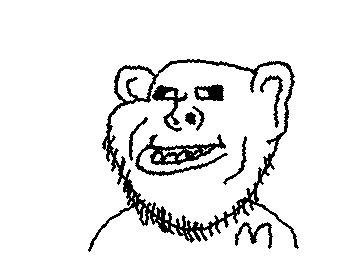 half_open_mouth mcdonalds stubble subvariant:impish_amerimutt variant:impish_soyak_ears wigglypaint // 355x261 // 8.0KB