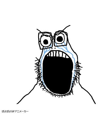 angry animated crying eyebrows open_mouth poopson soyjak stubble variant:rarejak // 369x400 // 292.9KB