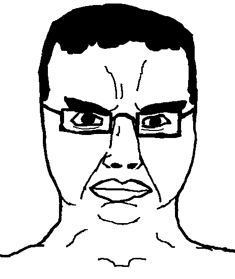 angry animated closed_mouth ext=gif glasses hair series:spinnerz! soyjak spin spinning subvariant:chudjak_front variant:chudjak // 466x554 // 62.8KB