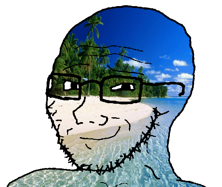 animated beach ext=gif fast glasses palm_tree sea smug stubble tropical variant:soyak white_background // 724x611 // 982.3KB