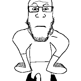 animated arm bald boot closed_mouth ext=gif full_body glasses leg multiple_soyjaks neutral poorly_drawn stubble subvariant:neutralplier variant:markiplier_soyjak white_background // 260x260 // 1.2MB