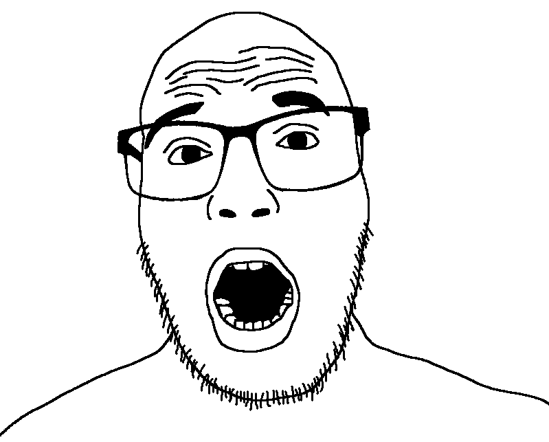 animated ext=gif glasses lips open_mouth soyjak stubble transparent_background variant:roger_jimmy_piker // 799x643 // 370.3KB