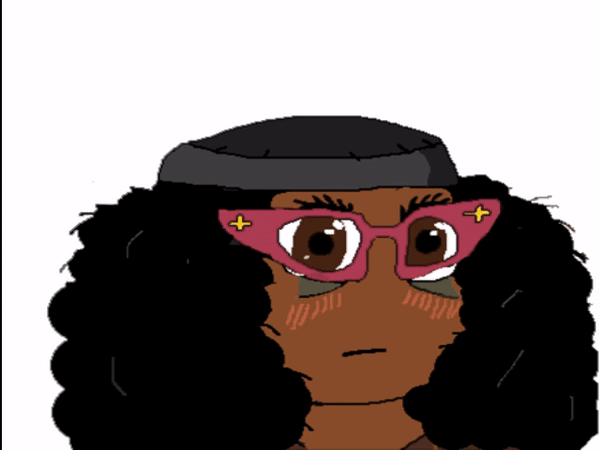 afro animated black_skin bwc cute edit pointing pointing_at_viewer quieres soylent_(creamy_chocolate) stoned subvariant:soyniqua variant:soytan weed // 600x450 // 2.4MB