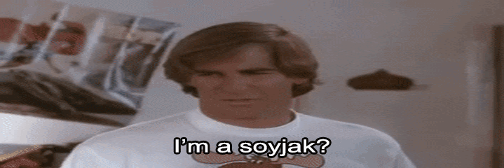Quantum_leap animated banner clothes glasses im_a_soyjak irl mirror movie open_mouth soyjak soyjak_party stubble text variant:markiplier_soyjak // 719x240 // 3.9MB