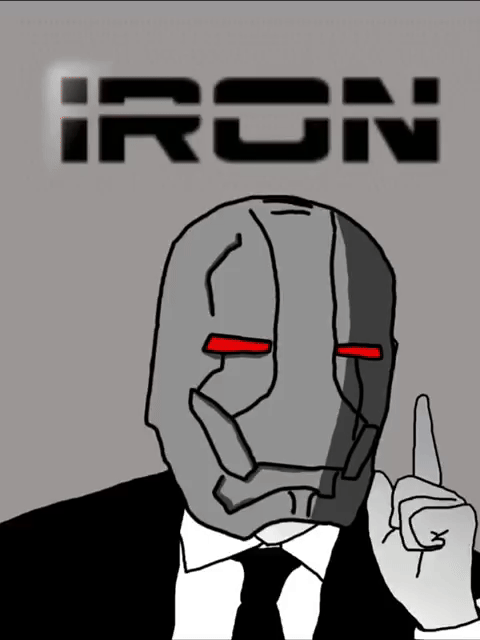 animated big_ears big_nose clothes dc_comics funny gem gem_skin glasses hair iron iron_man marvel necktie pointing short_hair stubble suit suit_and_tie text variant:thirtyfivejak watch // 480x640 // 504.5KB