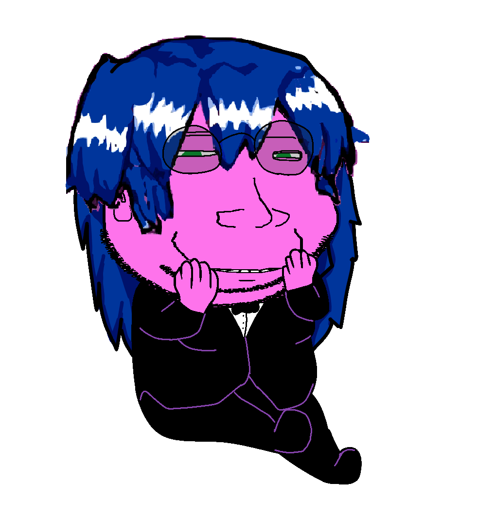 animated arm blue_hair bow bury_pink_gril ext=gif foot glasses hair hand janny leg meta:namefags mist mist_(user) pink_skin smile soyjak stubble subvariant:massjak variant:gapejak // 981x1066 // 102.4KB