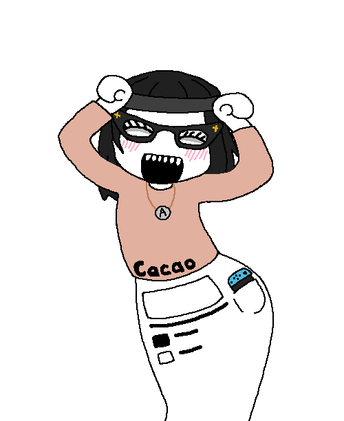 arm avengers beanie blush caramelldansen closed_eyes clothes dance dress eyelashes female glasses hair hand happy hat necklace nintendo nintendo_switch open_mouth redraw soyjak variant:soytan video_game // 500x612 // 211.7KB