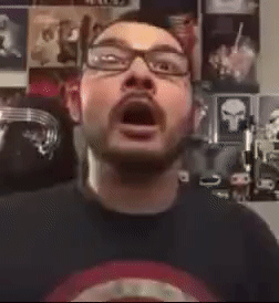animated balding clothes glasses hair irl irl_soy james_youniverse shelf soyboy stubble tshirt variant:a24_slowburn_soyjak youtube youtuber // 252x274 // 7.6MB