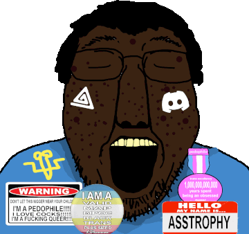 Astrofene_(namefag) CrimeanChud_(namefag) artist:doedoedoe award black blowjob boylover bwc cock crimea crimean_tatar dick discord faggot flag:minor_attracted_person name_tag namefag_drama negro nigger nsfw oral_sex pedophile penis pride_flag pride_pin queer sex slopjak subvariant:bernud tattoo tranny variant:bernd variant:chudjak warning // 360x338 // 263.5KB
