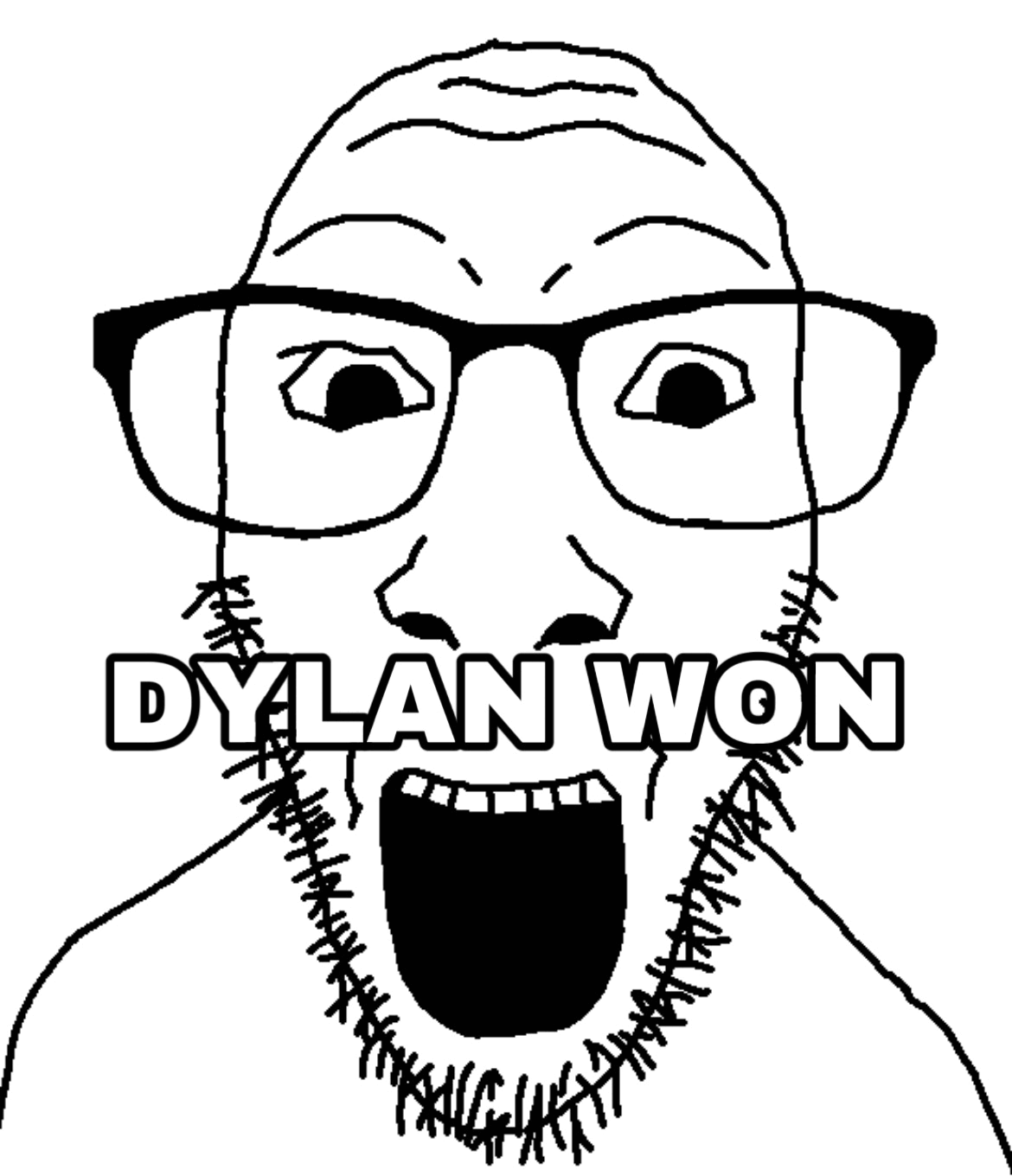 animated epilepsy glasses open_mouth soyjak strobe stubble variant:dylanjak // 1170x1360 // 233.3KB