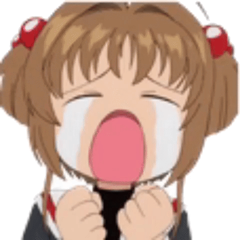 angry animated anime arm cardcaptor_sakura crying emoticon fade_in glasses hair hand kinomoto_sakura open_mouth soyjak stubble thumbnail_bait transformation variant:unknown 😭 // 480x480 // 3.2MB