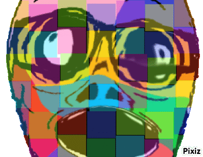 animated baby colorful deformed glasses open_mouth pixiz soyjak subvariant:jacobson variant:a24_slowburn_soyjak // 400x309 // 205.6KB