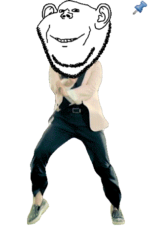 animated dance full_body gangnam_style irl push_pin soyjak sticky stubble template transparent_background variant:impish_soyak_ears // 300x460 // 293.0KB