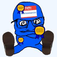 arms_crossed award blue_skin glasses jimbo_(namefag) jimboclittyleakagearchive_(namefag) meta:namefags shoe subvariant:condiment variant:feraljak // 600x597 // 74.8KB