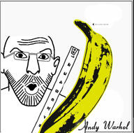 album_cover andy_warhol banana glasses holding_object music prog_rock soyjak stubble the_velvet_underground thrembo variant:56jak // 1287x1271 // 247.9KB