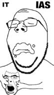 2soyjaks ias its_over subvariant:wholesome_soyjak text variant:cobson variant:gapejak // 507x889 // 162.9KB