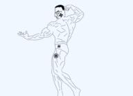 2_arms_raised arnold_schwarzenegger chad chud its_over muscles muscular_male nazism pantless schutzstaffel shirtless sonnenrad strongman swastika tall text underpants weimar // 974x710 // 65.3KB