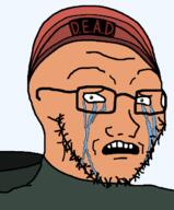 brown_eyes clothes concerned crying glasses hat jason looking_at_you open_mouth sad soyjak stubble subvariant:soyak_(concerned) terkel_in_trouble transparent_background variant:soyak white_skin // 539x650 // 18.5KB