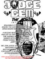 comic futuristic judge_dredd judge_gem_(namefag) open_mouth series:judge_gem_(comic) variant:markiplier_soyjak wordswordswords // 762x1011 // 264.8KB