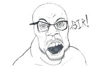 angry glasses open_mouth redraw sir soyjak stubble text variant:feraljak vein // 1700x1157 // 160.8KB