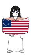 blue_eyes closed_mouth flag:united_states_(1792) glasses hair july_4 soy soylent variant:soytan // 966x1722 // 159.8KB