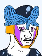 anime artist:verycoolcelljr cell_jr._(dragon_ball) concerned dragon_ball dragon_ball_z looking_at_you open_mouth purple_sclera scared subvariant:soyak_(concerned) transparent_background // 708x945 // 81.6KB