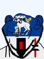 animal bird country county dog eagle ear elk flag flag:jamtland hair jamtland smile soyjak stubble sweden teeth transparent_background variant:impish_soyak_ears // 598x800 // 73.3KB