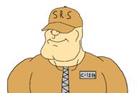 S.R.S buff cap clothes hat hidden_eyes jumpsuit muscles muscular_male smug subvariant:mexiaryan tan_cap tan_jumpsuit white_skin zipper // 1360x928 // 24.6KB