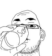 bald cup drinking ear eye glasses hair isaac_kate lips meta:the_fact_that_this_wasn't_posted_here_before_is_fucking_astonishing mouth nikolas_urós pedophile soy spammer stubble subhuman template variant:nikojak // 950x1022 // 29.9KB