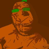 admin beard blood froot froot_(user) glasses green_glasses leaf ominous orange orange_skin penis rapist red_eyes scary subvariant:hornyson variant:cobson // 8888x8888 // 6.7MB