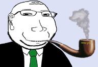 clothes collared_shirt glasses necktie pipe smile smoke subvariant:massjak suit une_pipe variant:gapejak // 912x627 // 2.2MB