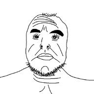 eyelashes eyes lips nose nose_hair poorly_drawn stubble variant:unknown wrinkles // 679x680 // 27.1KB