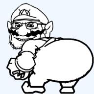 animated glasses gyatt nintendo stubble twerk variant:wahjak video_game wario // 600x600 // 147.6KB