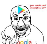 arm clothes comic_sans credit_card glasses google google_play hand open_mouth perro_hold soyjak stubble text variant:el_perro_rabioso // 430x400 // 37.9KB