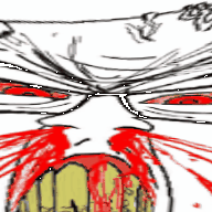 3dgifmaker animated blood bloodshot_eyes clenched_teeth crying ear inside_sphere nosebleed red_eyes shaking soyjak subvariant:feralrage variant:feraljak yellow_teeth // 192x192 // 4.0MB