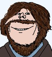 beard brown_hair clothes coat hair jacket macready_(the_thing) movie smile soyjak the_thing transparent_background variant:impish_soyak_ears white_skin // 650x713 // 39.5KB