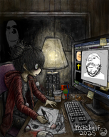 amphibian character:rapeson coco_(ongezellig) computer cross drawing frog jakked keyboard light maya_(ongezellig) meds monitor nas:pepe ominous ongezellig pepe pepe_the_frog room soybooru sproke subnas:cocofrog subvariant:hornyson subvariant:mustached_gapejak variant:cobson variant:gapejak window zarty // 1135x1421 // 2.1MB