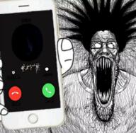 arm clothes glasses hair hand holding_object holding_phone iphone open_mouth phone schizo soyjak stretched_mouth stubble subvariant:phoneplier subvariant:phoneplier_vertical subvariant:schizojak text variant:markiplier_soyjak zalgo // 670x656 // 626.3KB