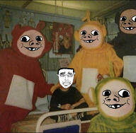 baby cursed_image deformed irl scared smile subvariant:chudjak_front subvariant:nathaniel teletubbies variant:chudjak variant:gapejak // 1125x1101 // 247.5KB