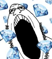 front_facing gems glasses happy mouth open soyjak stubble variant:hoovysoy // 584x666 // 251.4KB