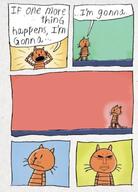 animal cat comic_strip dav_pilkey dog_man_(dav_pilkey) nothing_ever_happens petey_the_cat_(dog_man) soyjak speech_bubble subvariant:pol_face variant:chudjak // 662x920 // 83.3KB