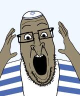 brown_skin clothes hat jewish_nose judaism jude kike kippah nose series:yehudyakim star_of_david tallit variant:ppp // 999x1200 // 45.9KB