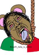 ack bloodshot_eyes brown_skin crying ear flag flag:italy hair italy mouse noose op_is_a_mindbroken_pajeet_retard_who_is_obsessed_with_itaryans red_eyes stubble tongue_out variant:bernd yellow_teeth // 768x1094 // 139.3KB